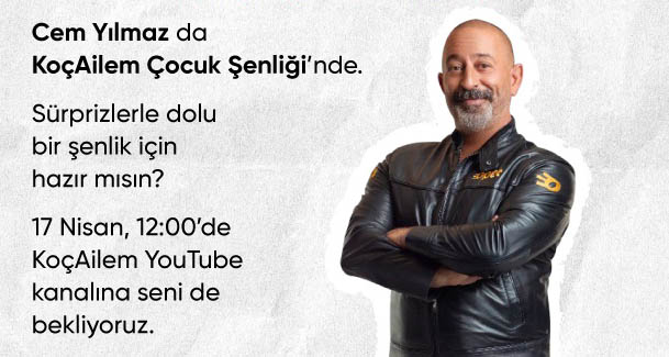 Cem Yılmaz, Gerard Piqué ve Doğa Rutkay Kamal KoçAilem Çocuk Şenliği’ne konuk oluyor