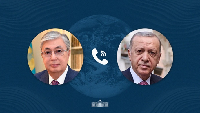 Kasım Cömert Tokayev ile Recep Tayyip Erdoğan telefonda görüştü
