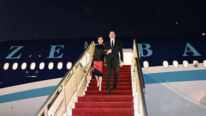Ilham Aliyev arrived in China for state visit