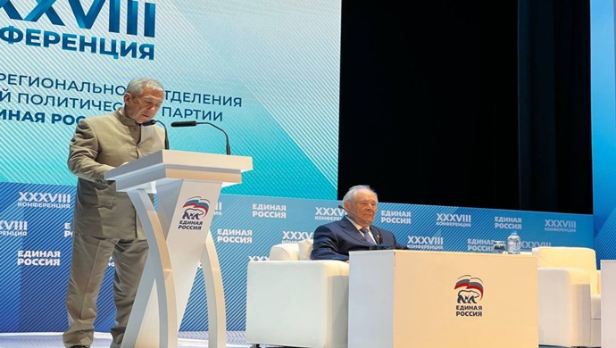 «Единая Россия» выдвинула Рустама Минниханова кандидатом на выборы Раиса Республики Татарстан