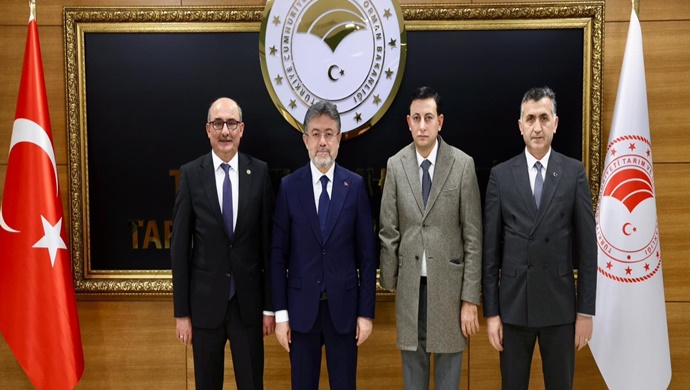 TÜDKİYEB GENEL BAŞKANI TURAN SALDİRİCİER VE BAŞKAN HASAN EYYÜPOĞLU`NDAN BAKAN İBRAHİM YUMAKLI’YA ZİYARET