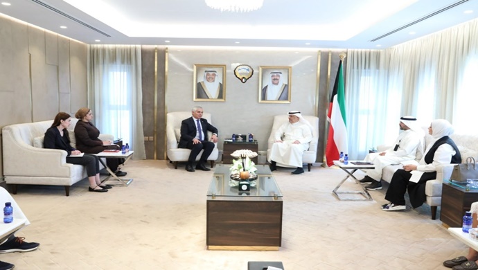 Meeting of the Ambassador with the Minister of State for Communications and Information Technology and Acting Minister of Information and Culture of Kuwait